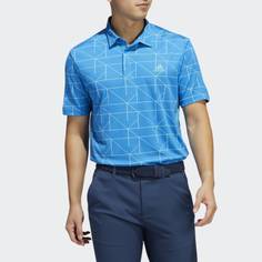 Obrázok ku produktu Pánska polokošeľa adidas golf Lines Primegreen modrá
