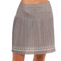 Obrázok ku produktu Dámska sukňa Lucky In Love Sahara Hi-Brid Pleated Skort-Long šedá so vzorom