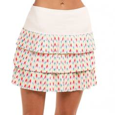 Obrázok ku produktu Dámska sukňa Lucky In Love Arrowhead Pleated Skort-Short biela so vzorom