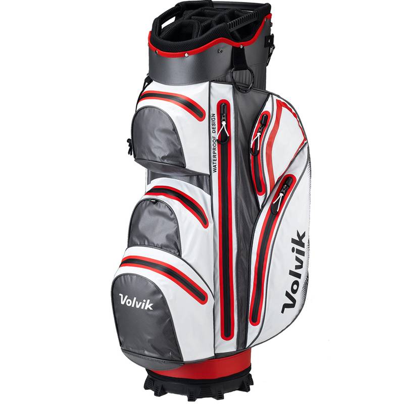 Obrázok ku produktu Golfový bag Volvik VIBE Waterproof cart bag white/grey/red