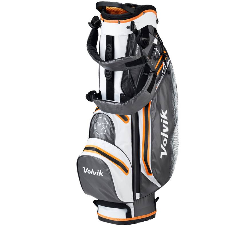 Obrázok ku produktu Golfový bag Volvik Waterproof 360 Stand bag wht/grey/orange