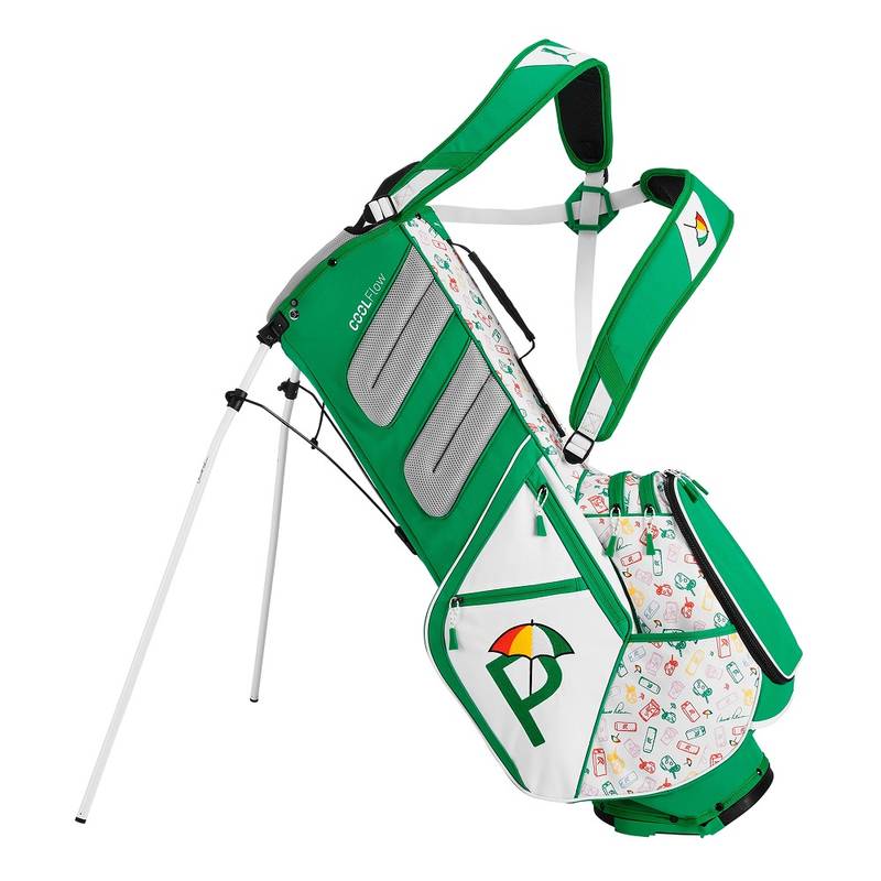 Obrázok ku produktu Unisex golfový bag Puma Stand Arnold Palmer limitovaná edícia zeleno-biely