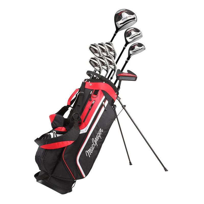 Obrázok ku produktu Men's golf clubs - complete package set MacGregor CG300, graphite shaft, prolonged by 1", stand bag, for right-handed player