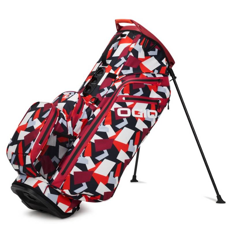 Obrázok ku produktu Unisex golfová taška Ogio Stand ALL ELEMENTS HYBRID červená/geo