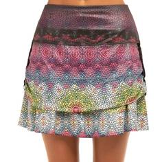 Obrázok ku produktu Dámska sukňa Lucky In Love Prisma Ruche Skort predĺžená rôznofarebná