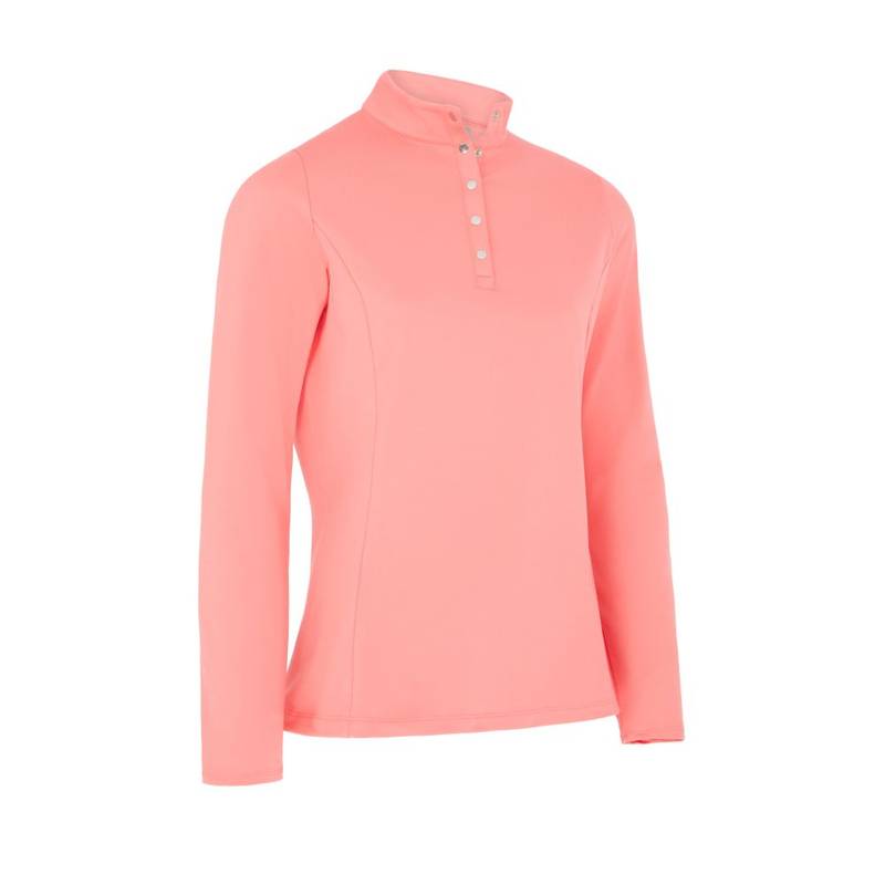 Obrázok ku produktu Dámske tričko Callaway Golf THERMAL LS FLEECE BACK JERSEY ružové