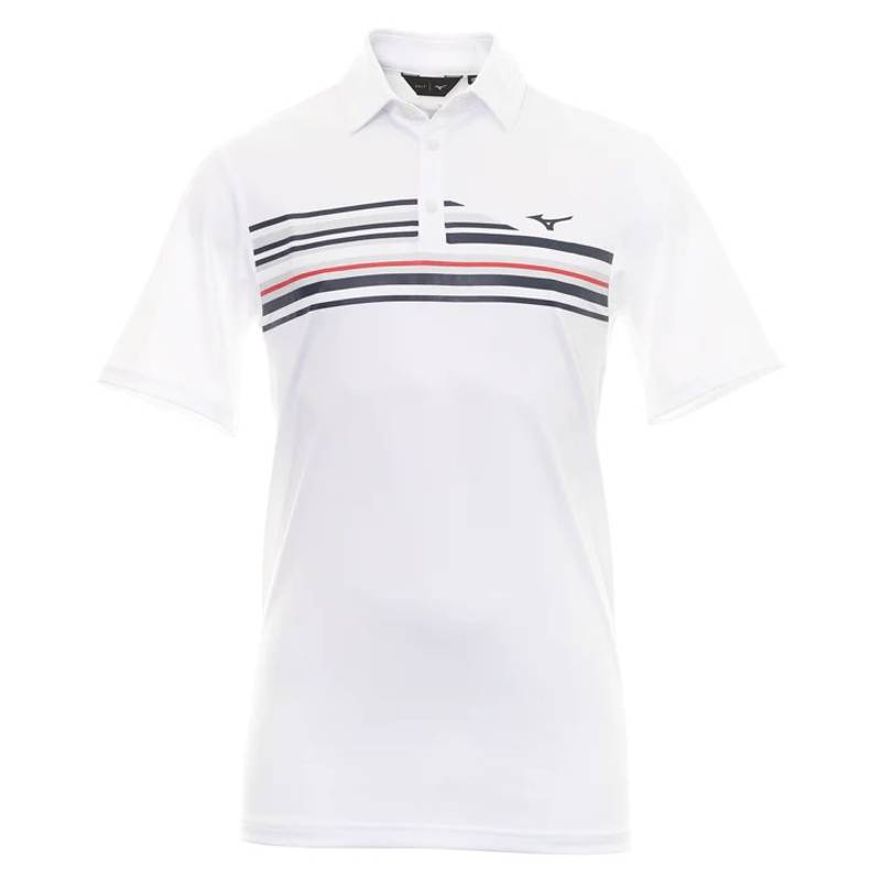 Obrázok ku produktu Pánská polokošile Mizuno golf Quick Dry Elite Stripe bílá