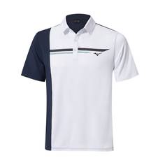 Obrázok ku produktu Pánska polokošeľa Mizuno golf Quick Dry Horizon Polo modro-biela