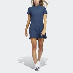 Obrázok ku produktu Dámske šaty adidas golf PRIMEBLUE FRILL tmavomodré