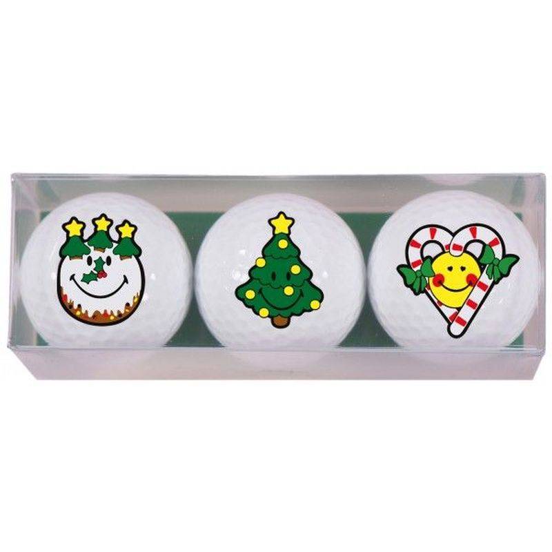 Obrázok ku produktu Dárkové balení míčků s vánočním potiskem, 3-balení