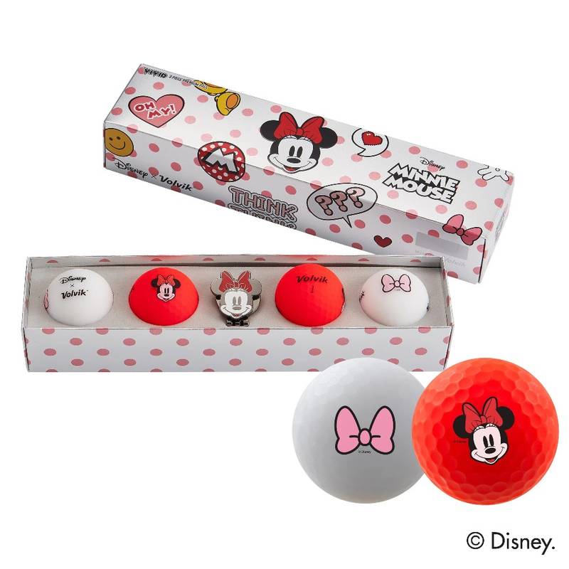 Obrázok ku produktu Darčekové balenie - golfové loptičky Volvik VIVID Disney Minnie Mouse 4-balenie