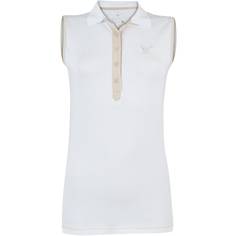 Obrázok ku produktu Dámska polokošeľa Girls Golf 2colorblock FERN bez rukávov bielo-hnedá