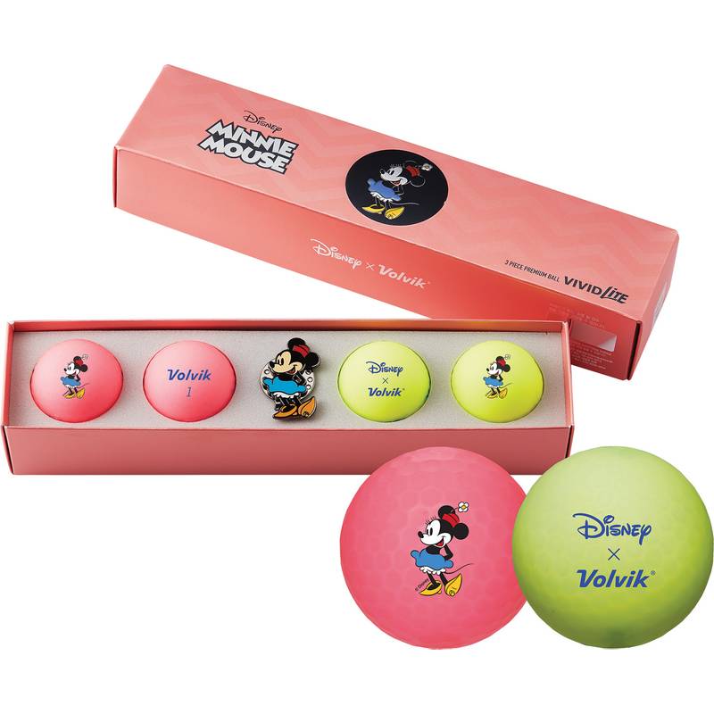 Obrázok ku produktu Golfové míčky Volvik Vivid LITE Disney Minnie Mouse 4-bal.
