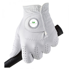 Obrázok ku produktu Pánska golfová rukavica Footjoy golf CabrettaSof s markovátkom GC, na ľavú ruku biela