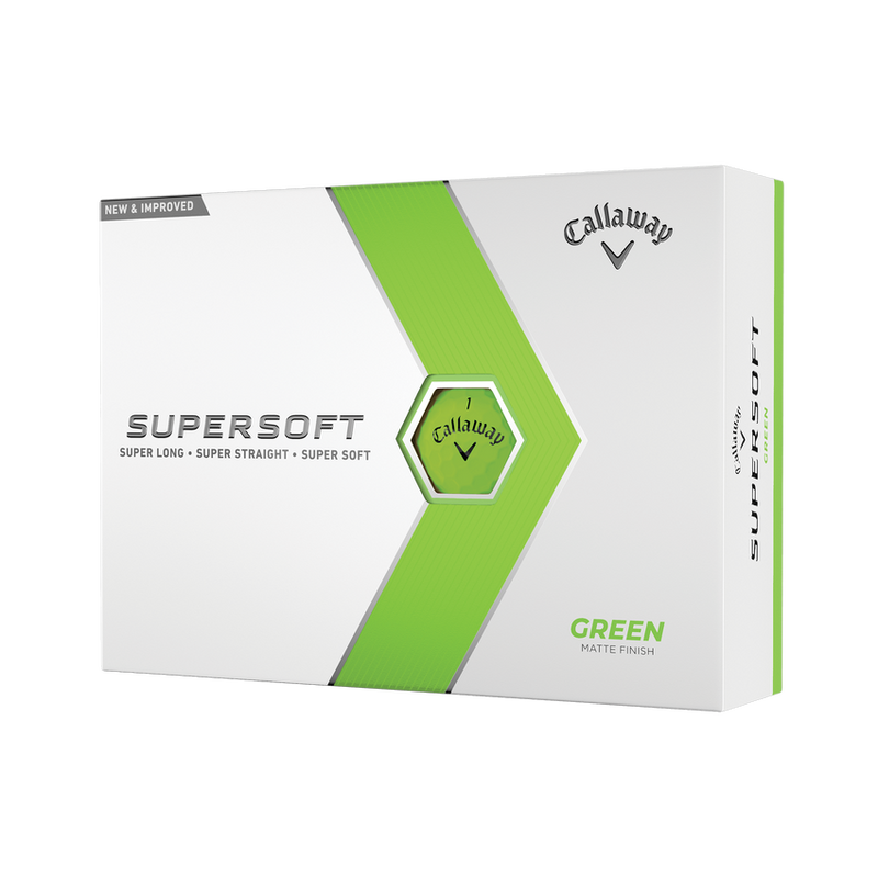 Obrázok ku produktu Golfové loptičky Callaway Supersoft Matte Green 23, matné zelené