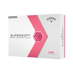 Obrázok ku produktu Golfové loptičky Callaway Supersoft Matte Pink 23, matné ružové, 3-balenie