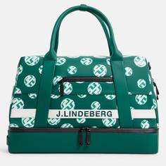 Obrázok ku produktu Cestovná taška J.Lindeberg Golf Boston Print  zelená/potlač loga