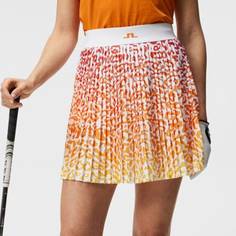 Obrázok ku produktu Dámska sukňa J.Lindeberg Golf Binx Print biela/oranžová animal potlač