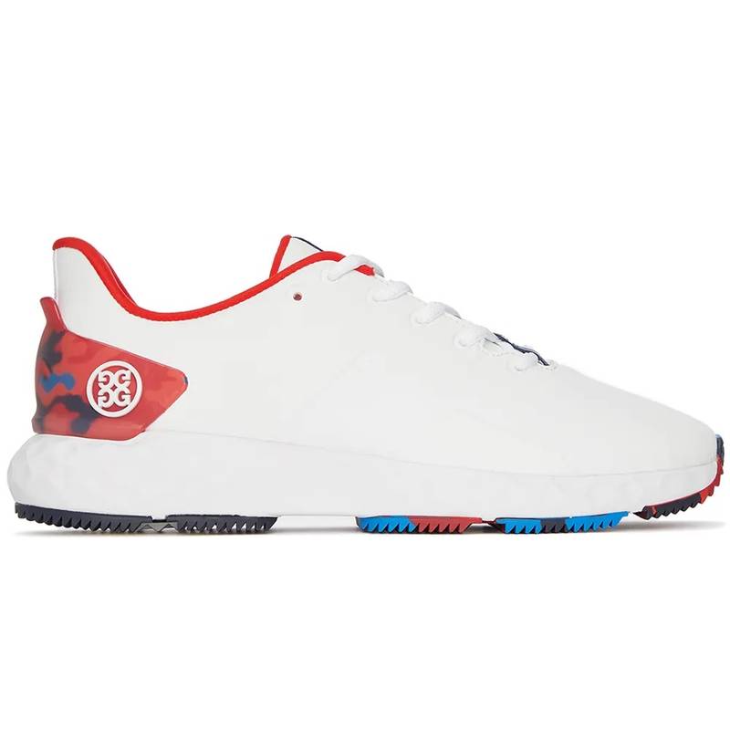 Obrázok ku produktu Pánske golfové topánky G/FORE MG4+ biele, červené doplnky