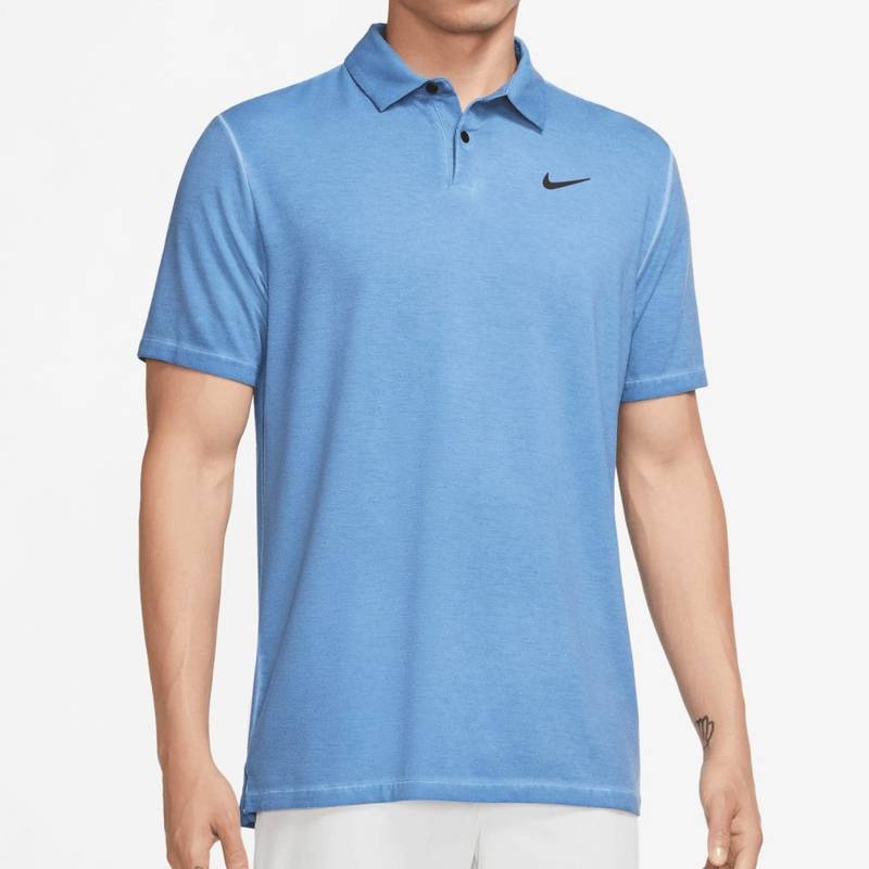 Obrázok ku produktu Pánska polokošeľa Nike Golf Dri-Fit TOUR WASHED modrá