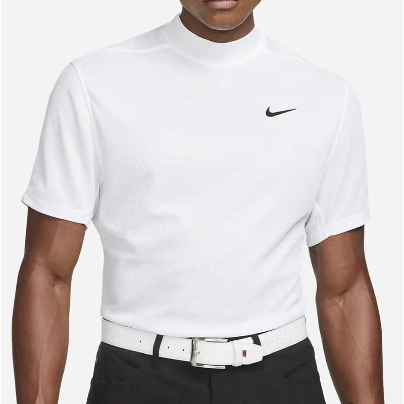 Obrázok ku produktu Pánska polokošeľa Nike Golf TW DFADV MOCK JACQUARD biela