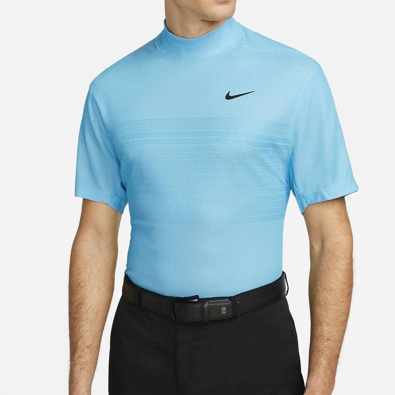 Obrázok ku produktu Pánska polokošeľa Nike Golf TW DFADV MOCK JACQUARD modrá