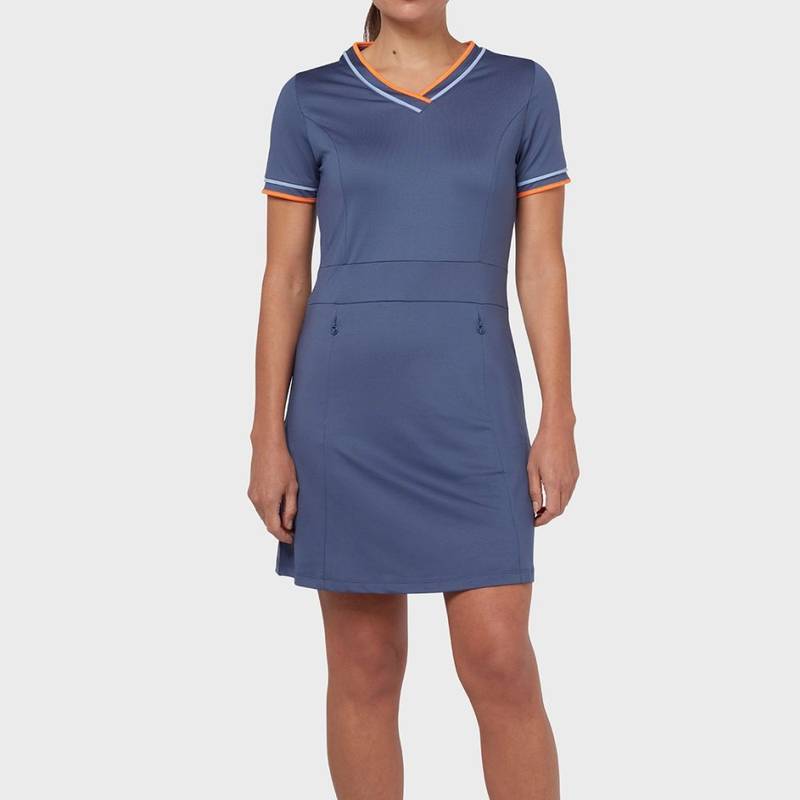 Obrázok ku produktu Dámske šaty Callaway Golf V-NECK COLORBLOCK indigo modré