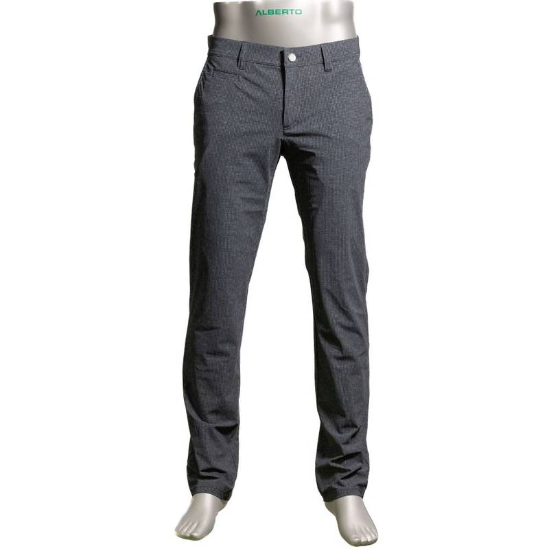 Obrázok ku produktu Pánské golfové kalhoty Alberto ROOKIE Revolutional Water Repellent s Pepitem vzorem šedé