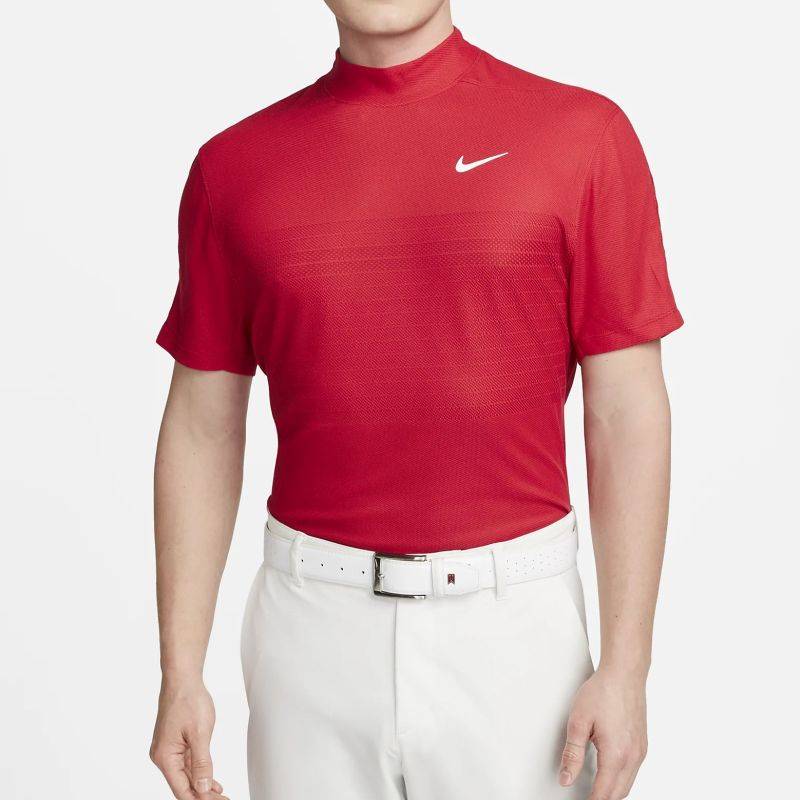 Obrázok ku produktu Pánska polokošeľa Nike Golf TW DFADV MOCK JACQUARD červená