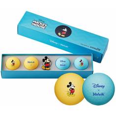 Obrázok ku produktu Darcčekové balenie - golfové loptičky Volvik Vivid Lite Disney Mickey Mouse 4-balenie