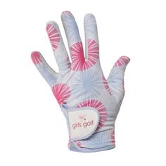 Obrázok ku produktu Dámska golfová rukavica Girls Golf BIRDIE na ľavú ruku (pre praváčku) biela/modrá /ružová