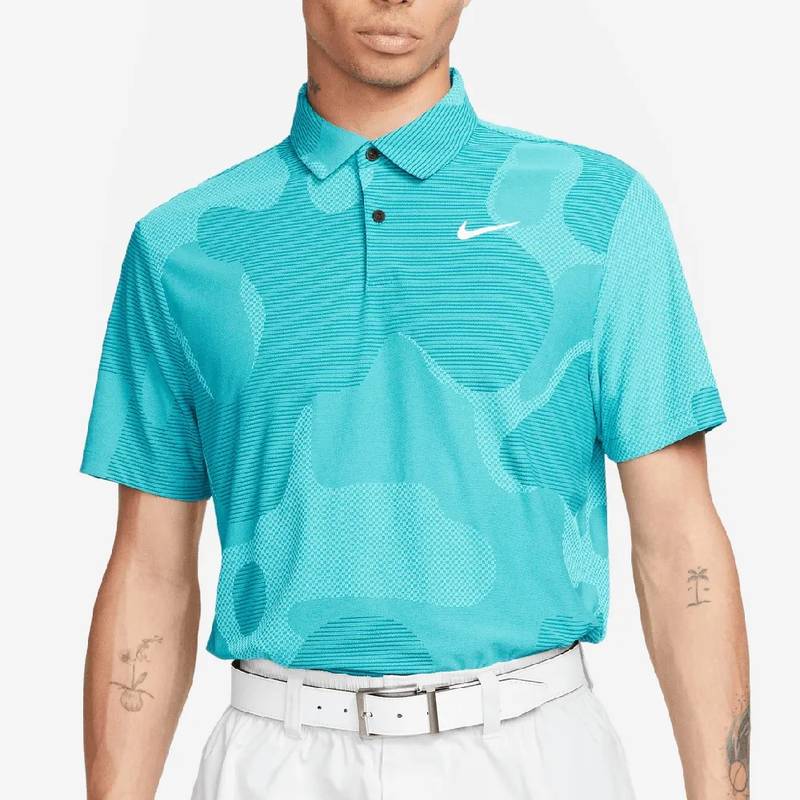 Obrázok ku produktu Men's Polo Shirt Nike Golf Dri-Fit ADV TOUR CAMO Geode Teal