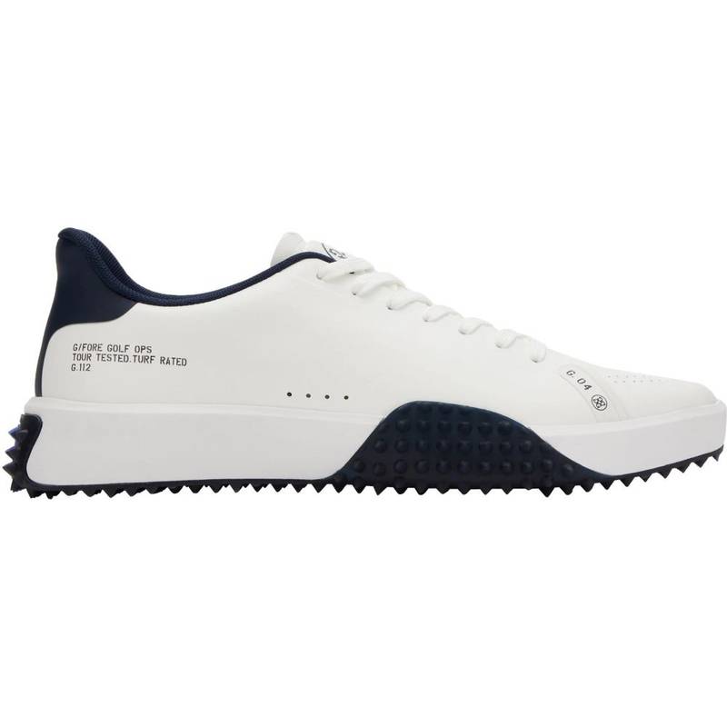 Obrázok ku produktu Pánske golfové topánky G/FORE G.112 P.U. LEATHER biele, tmavo modré doplnky