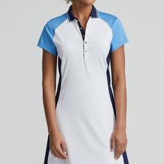Obrázok ku produktu Dámske šaty RLX GOLF Color-Blocked Stretch Jersey Polo Dress biele/modré
