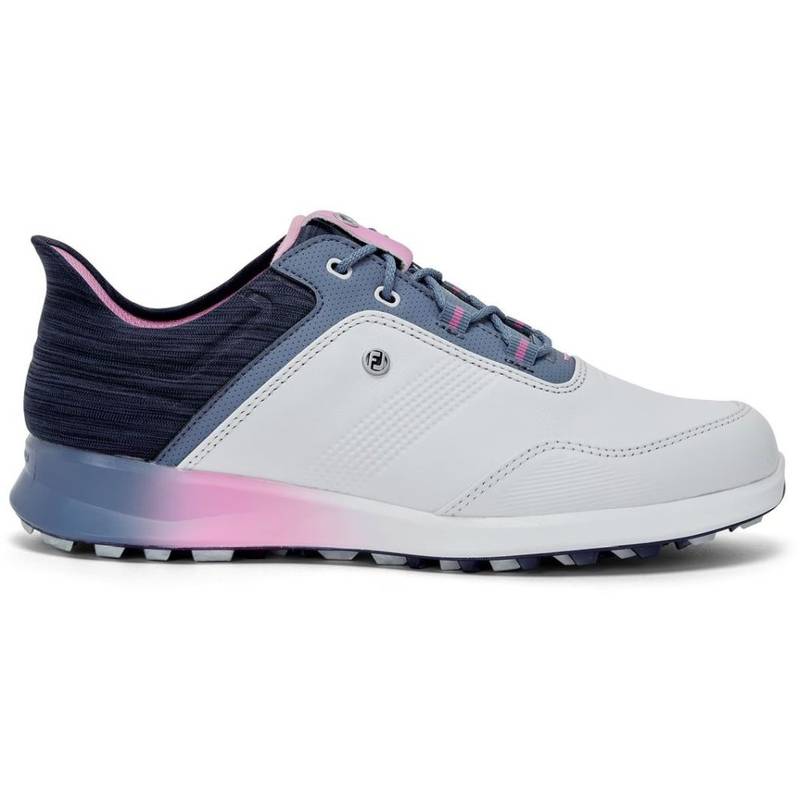 Obrázok ku produktu Dámské golfové boty Footjoy Stratos bílé/modré/růžové, medium střih