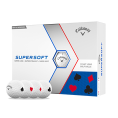 Obrázok ku produktu Golfové loptičky Callaway Supersoft, limitovaná edícia Suits (karty) 23,  3-balenie