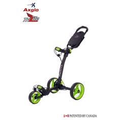 Obrázok ku produktu Golfový vozík - Axglo TriLite - čierny so zelenými kolieskami