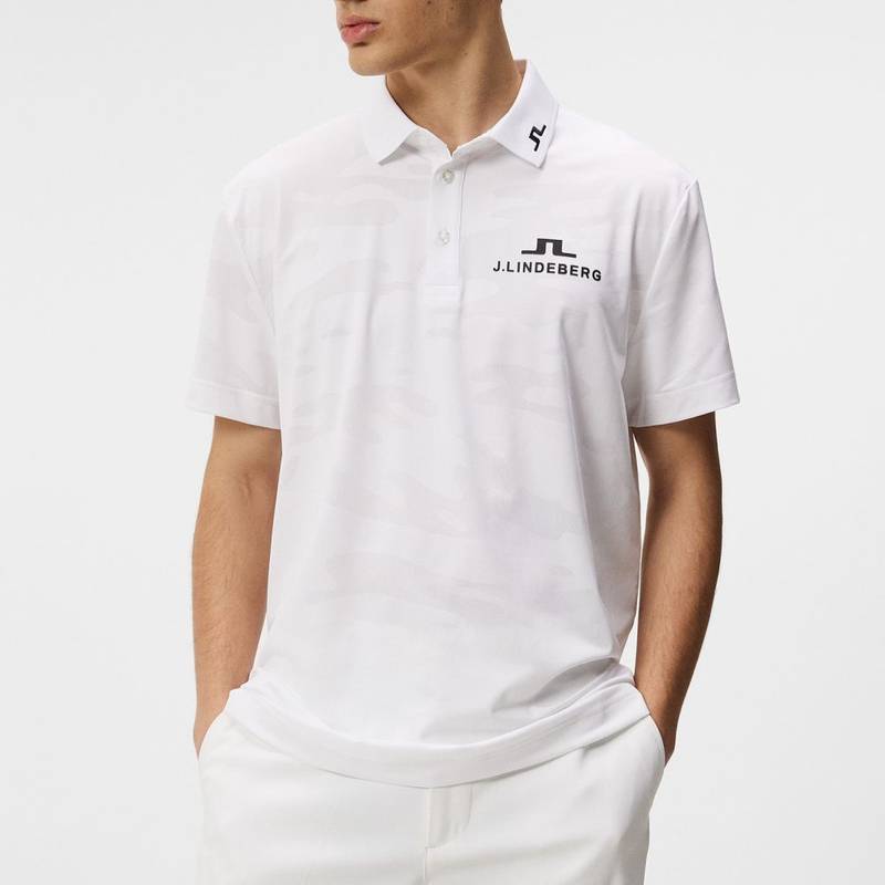 Obrázok ku produktu Men's polo shirt J.Lindeberg Golf Mat Tour white