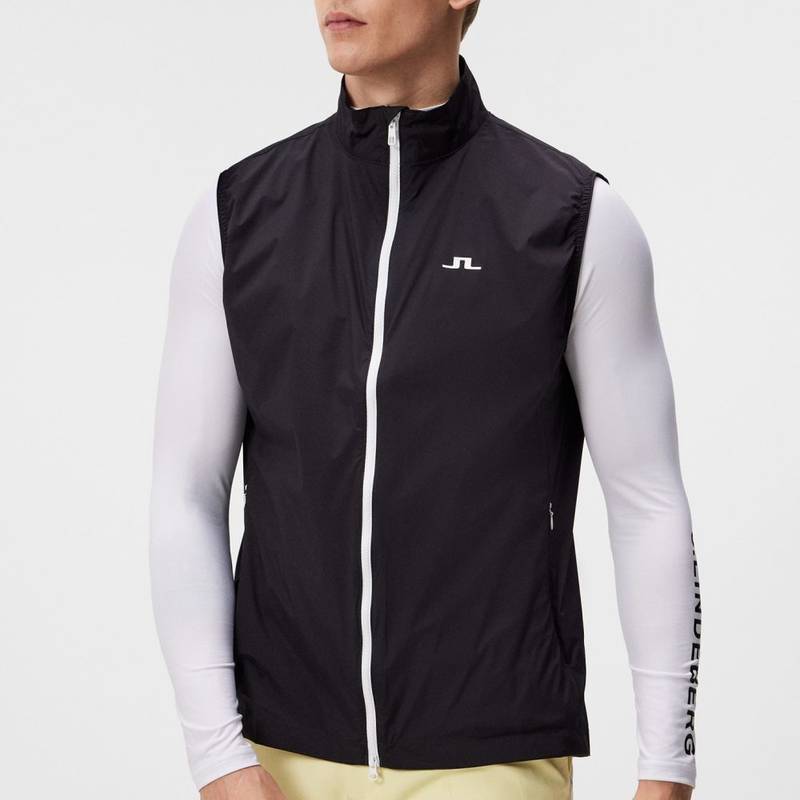 Obrázok ku produktu Pánská vesta J.Lindeberg Golf Ash Light Packable černá