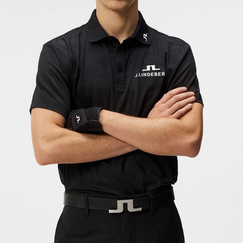Obrázok ku produktu Men's polo shirt J.Lindeberg Golf Mat Tour black
