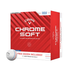 Obrázok ku produktu Golfové míčky Callaway Chrome Soft 24, Triple Track, výhodné 48-balení (3+1 zdarma)