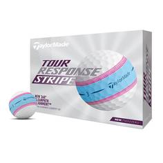 Obrázok ku produktu Golfové míčky Taylor MadeTour Response Stripe, Blue/Pink, 3-balení