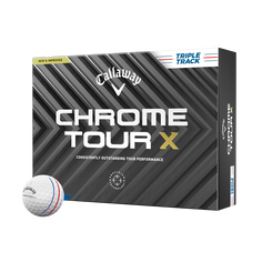 Obrázok ku produktu Golfové loptičky Callaway Chrome Tour X, biele, Triple Track (pre presnejšie zamierenie) 24,  3-balenie