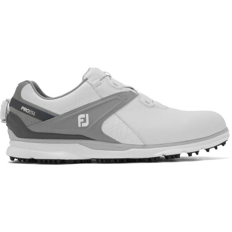 Obrázok ku produktu Pánske golfové topánky Footjoy Pro SL Boa biele/šedé Medium strih