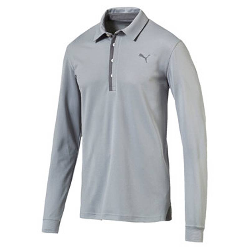 Obrázok ku produktu Pánska polokošeľa Puma Golf Tailored Long Sleeve šedá