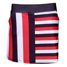 Obrázok ku produktu Dámska sukňa Girls Golf Resort červená/modrá/biela pruhy