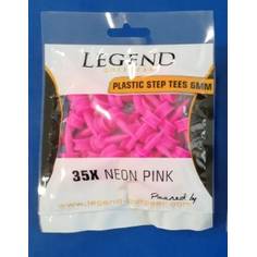 Obrázok ku produktu Golfové tíčka Legend plastic step tees 6mm, 35pcs, Neon Pink