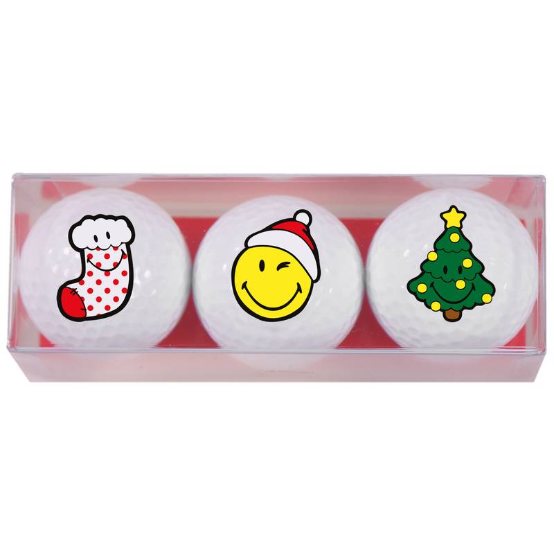 Obrázok ku produktu Dárkové balení míčků s vánočním potiskem, 3-bal.