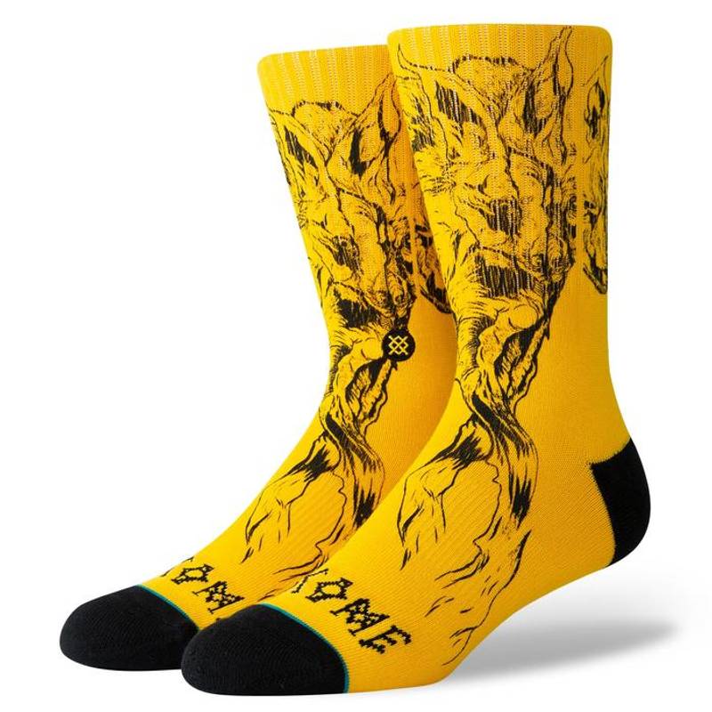 Obrázok ku produktu Pánske vysoké ponožky STANCE WELCOME WOLVES žlté