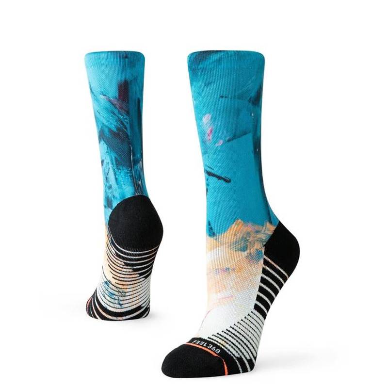 Obrázok ku produktu Unisex vysoké ponožky STANCE MOON CRYSTAL CREW čierno-modré